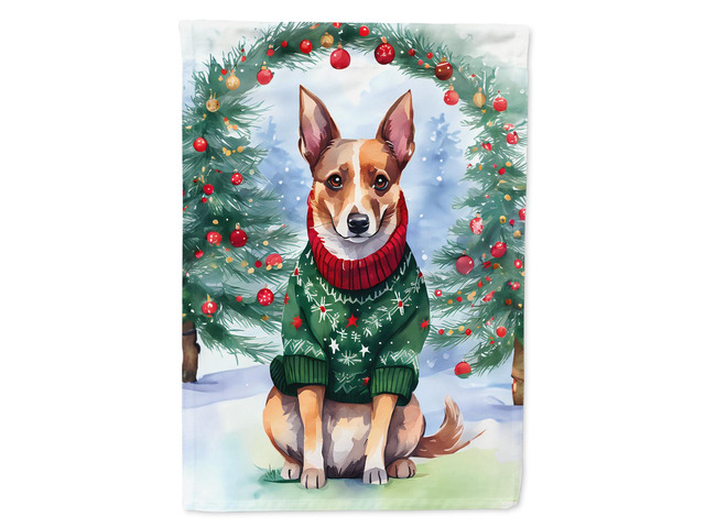 Caroline's Treasures DAC3510GF Lancashire Heeler Christmas Garden Flag Mailbox Flag Decorative Yard Flag Banner Outside Patio Artwork Yard Flower...
