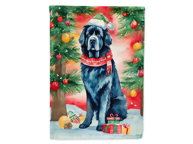 Caroline's Treasures DAC3532GF Newfoundland Christmas Garden Flag Mailbox Flag Decorative Yard Flag Banner Outside Patio Artwork Yard Flower Beds,...