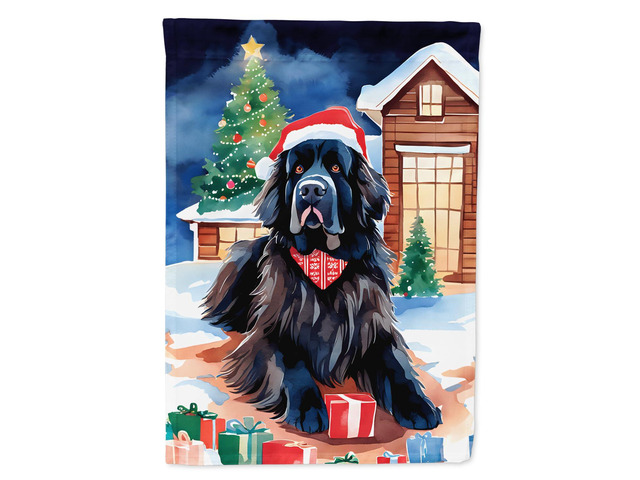 Caroline's Treasures DAC3534GF Newfoundland Christmas Garden Flag Mailbox Flag Decorative Yard Flag Banner Outside Patio Artwork Yard Flower Beds,...
