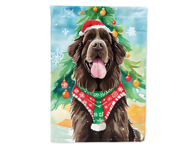 Caroline's Treasures DAC3533GF Newfoundland Christmas Garden Flag Mailbox Flag Decorative Yard Flag Banner Outside Patio Artwork Yard Flower Beds,...