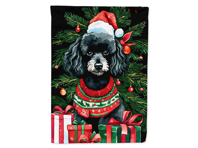 Caroline's Treasures DAC3575GF Poodle Christmas Garden Flag Mailbox Flag Decorative Yard Flag Banner Outside Patio Artwork Yard Flower Beds, Garden...