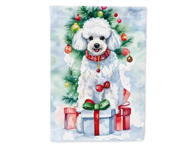 Caroline's Treasures DAC3581GF Poodle Christmas Garden Flag Mailbox Flag Decorative Yard Flag Banner Outside Patio Artwork Yard Flower Beds, Garden...