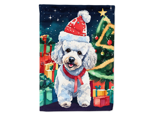 Caroline's Treasures DAC3582GF Poodle Christmas Garden Flag Mailbox Flag Decorative Yard Flag Banner Outside Patio Artwork Yard Flower Beds, Garden...