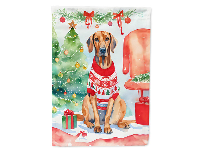 Caroline's Treasures DAC3603GF Redbone Coonhound Christmas Garden Flag Mailbox Flag Decorative Yard Flag Banner Outside Patio Artwork Yard Flower...