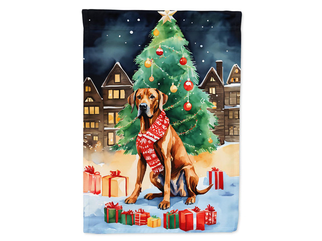 Caroline's Treasures DAC3606CHF Rhodesian Ridgeback Christmas House Flag Large Porch Sleeve Pole Decorative Outside Yard Banner Artwork Wall...