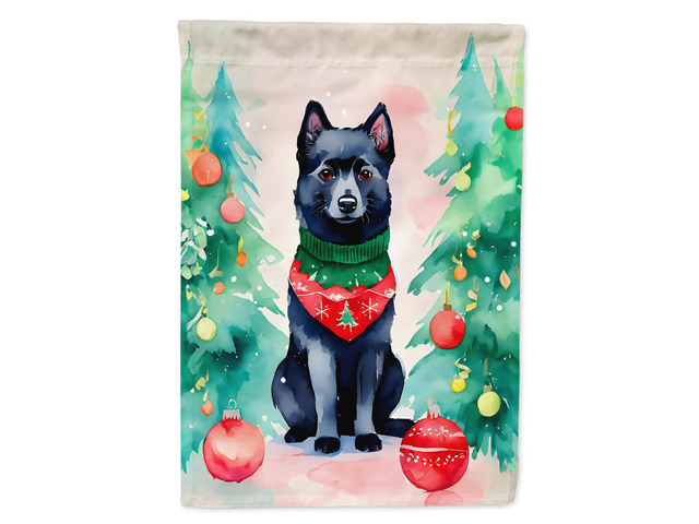 Caroline's Treasures DAC3623GF Schipperke Christmas Garden Flag Mailbox Flag Decorative Yard Flag Banner Outside Patio Artwork Yard Flower Beds,...
