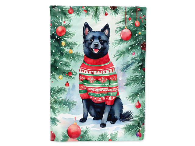 Caroline's Treasures DAC3624GF Schipperke Christmas Garden Flag Mailbox Flag Decorative Yard Flag Banner Outside Patio Artwork Yard Flower Beds,...