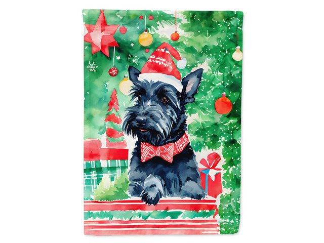 Caroline's Treasures DAC3637CHF Scottish Terrier Christmas House Flag Large Porch Sleeve Pole Decorative Outside Yard Banner Artwork Wall Hanging,...