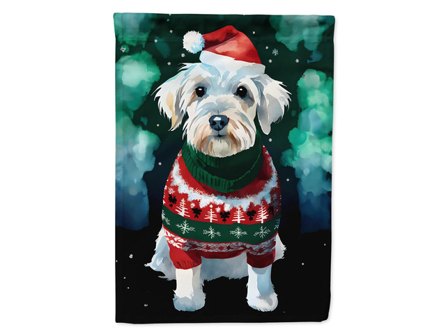 Caroline's Treasures DAC3642CHF Sealyham Terrier Christmas House Flag Large Porch Sleeve Pole Decorative Outside Yard Banner Artwork Wall Hanging,...
