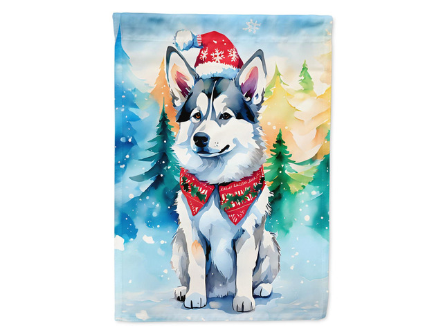 Caroline's Treasures DAC3657GF Siberian Husky Christmas Garden Flag Mailbox Flag Decorative Yard Flag Banner Outside Patio Artwork Yard Flower...