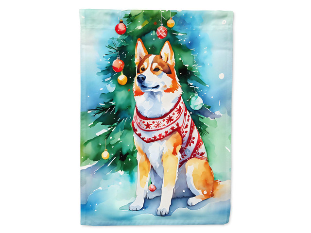 Caroline's Treasures DAC3658GF Siberian Husky Christmas Garden Flag Mailbox Flag Decorative Yard Flag Banner Outside Patio Artwork Yard Flower...
