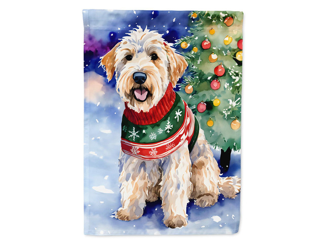 Caroline's Treasures DAC3662GF Wheaten Terrier Christmas Garden Flag Mailbox Flag Decorative Yard Flag Banner Outside Patio Artwork Yard Flower...