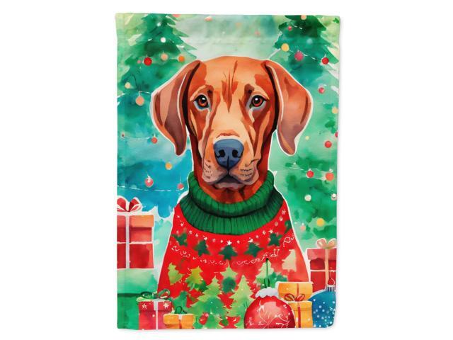 Caroline's Treasures DAC3676GF Vizsla Christmas Garden Flag Mailbox Flag Decorative Yard Flag Banner Outside Patio Artwork Yard Flower Beds, Garden...
