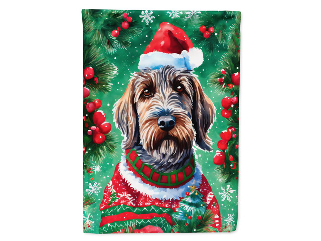 Caroline's Treasures DAC3691GF Wirehaired Pointing Griffon Christmas Garden Flag Mailbox Flag Decorative Yard Flag Banner Outside Patio Artwork...