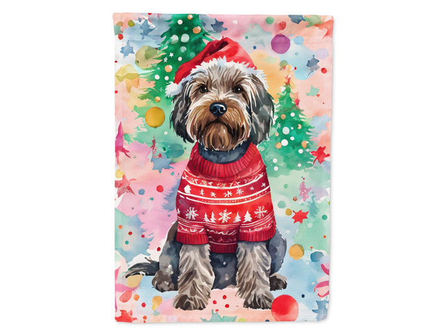 Caroline's Treasures DAC3692GF Wirehaired Pointing Griffon Christmas Garden Flag Mailbox Flag Decorative Yard Flag Banner Outside Patio Artwork...