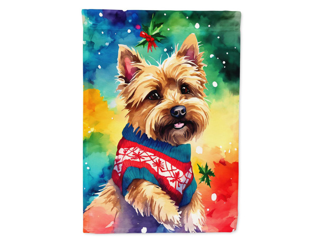 Caroline's Treasures DAC3694GF Yorkshire Terrier Yorkie Christmas Garden Flag Mailbox Flag Decorative Yard Flag Banner Outside Patio Artwork Yard...