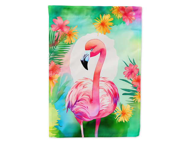 Caroline's Treasures Hippie Animal Flamingo Garden Flag Mailbox Flag Decorative Yard Flag Banner Outside Patio Artwork Yard Flower Beds, Garden...