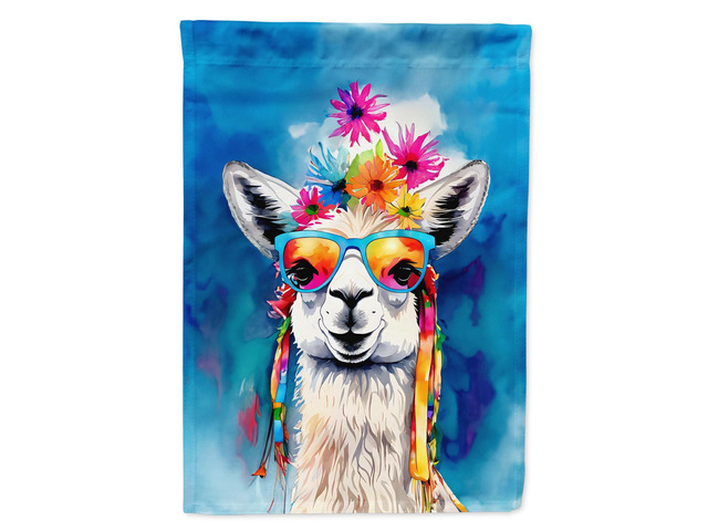 Caroline's Treasures Hippie Animal Llama Garden Flag Mailbox Flag Decorative Yard Flag Banner Outside Patio Artwork Yard Flower Beds, Garden Size,...
