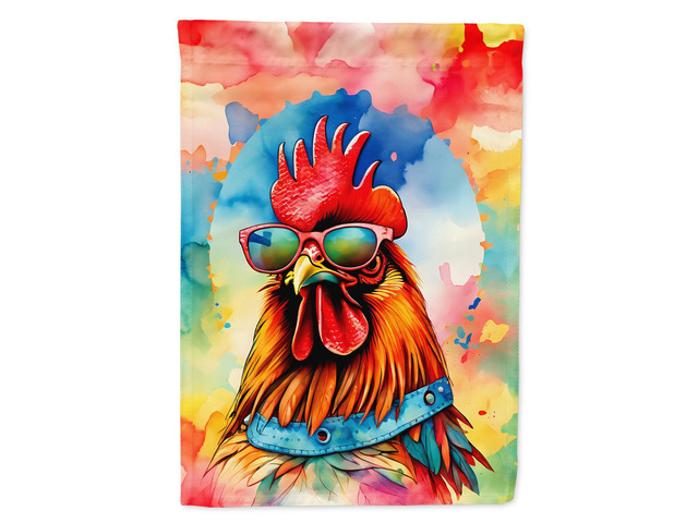 Caroline's Treasures Hippie Animal Red Rooster Garden Flag Mailbox Flag Decorative Yard Flag Banner Outside Patio Artwork Yard Flower Beds, Garden...