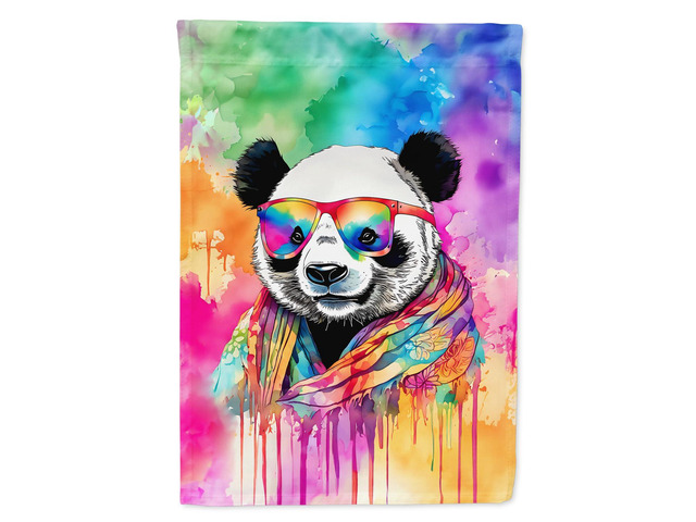 Caroline's Treasures Hippie Animal Panda Garden Flag Mailbox Flag Decorative Yard Flag Banner Outside Patio Artwork Yard Flower Beds, Garden Size,...