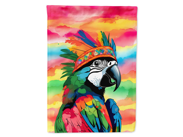 Caroline's Treasures Hippie Animal Parrot Garden Flag Mailbox Flag Decorative Yard Flag Banner Outside Patio Artwork Yard Flower Beds, Garden Size,...
