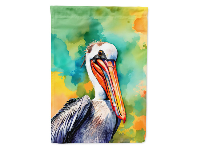 Caroline's Treasures Hippie Animal Pelican Garden Flag Mailbox Flag Decorative Yard Flag Banner Outside Patio Artwork Yard Flower Beds, Garden...