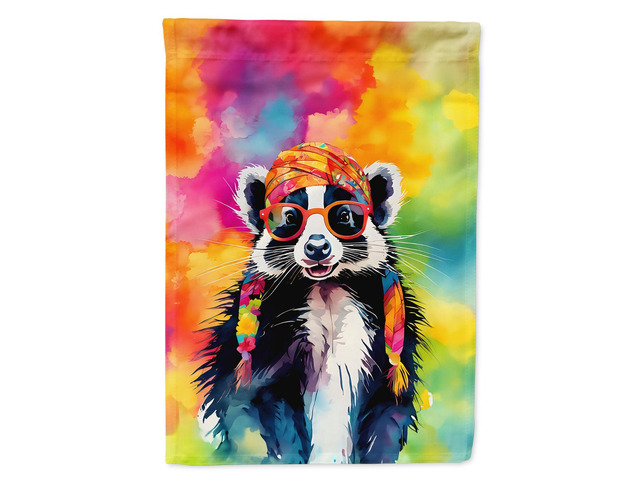 Caroline's Treasures Hippie Animal Skunk Garden Flag Mailbox Flag Decorative Yard Flag Banner Outside Patio Artwork Yard Flower Beds, Garden Size,...