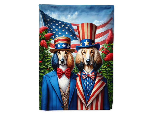 Caroline's Treasures DAC4174CHF All American Afghan Hound House Flag Large Porch Sleeve Pole Decorative Outside Yard Banner Artwork Wall Hanging,...