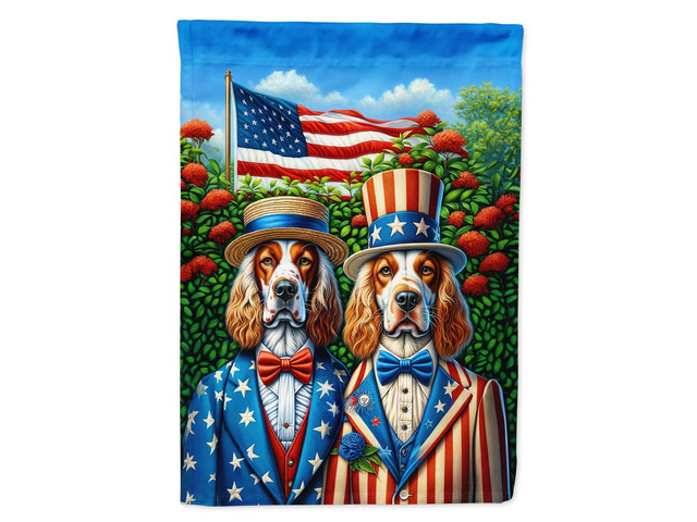 Caroline's Treasures DAC4234GF All American English Setter Garden Flag Mailbox Flag Decorative Yard Flag Banner Outside Patio Artwork Yard Flower...