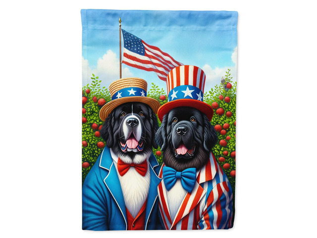 Caroline's Treasures DAC4274GF All American Newfoundland Garden Flag Mailbox Flag Decorative Yard Flag Banner Outside Patio Artwork Yard Flower...