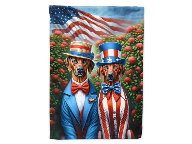 Caroline's Treasures DAC4299GF All American Rhodesian Ridgeback Garden Flag Mailbox Flag Decorative Yard Flag Banner Outside Patio Artwork Yard...