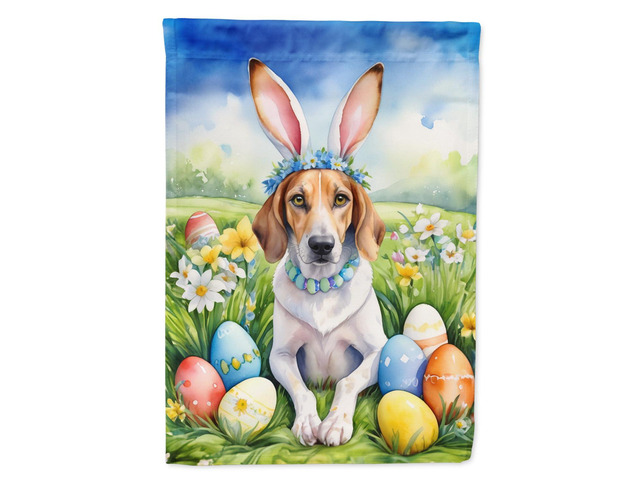 Caroline's Treasures DAC4929GF American Foxhound Easter Egg Hunt Garden Flag Mailbox Flag Decorative Yard Flag Banner Outside Patio Artwork Yard...