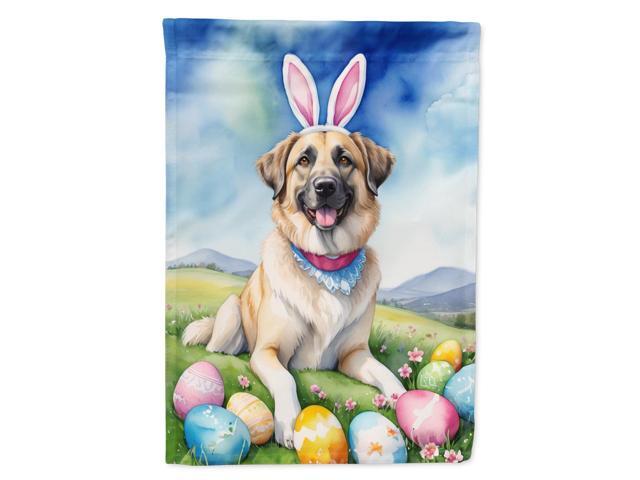 Caroline's Treasures DAC4932GF Anatolian Shepherd Dog Easter Egg Hunt Garden Flag Mailbox Flag Decorative Yard Flag Banner Outside Patio Artwork...