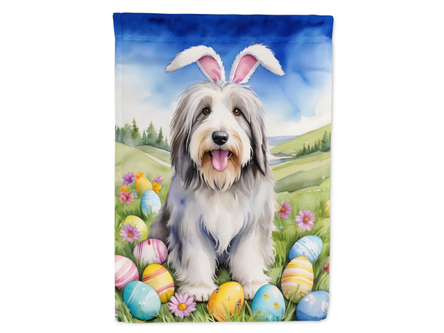 Caroline's Treasures DAC4943GF Bearded Collie Easter Egg Hunt Garden Flag Mailbox Flag Decorative Yard Flag Banner Outside Patio Artwork Yard...