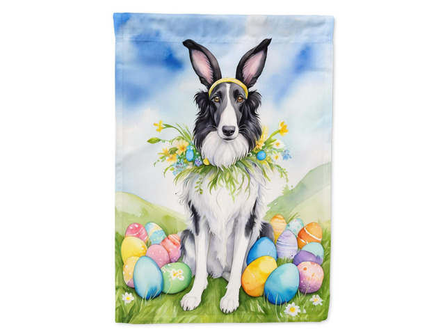 Caroline's Treasures DAC4966GF Borzoi Easter Egg Hunt Garden Flag Mailbox Flag Decorative Yard Flag Banner Outside Patio Artwork Yard Flower Beds,...