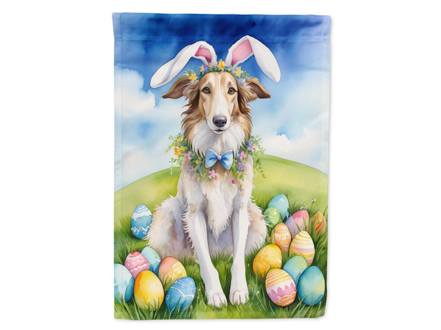 Caroline's Treasures DAC4967GF Borzoi Easter Egg Hunt Garden Flag Mailbox Flag Decorative Yard Flag Banner Outside Patio Artwork Yard Flower Beds,...