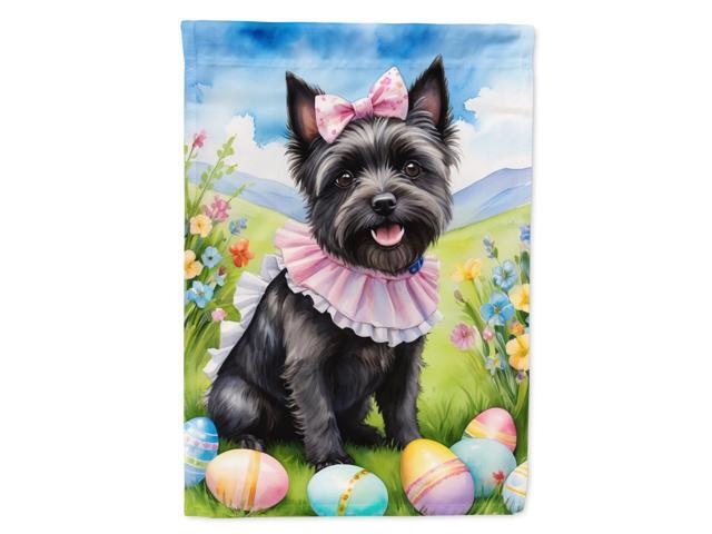 Caroline's Treasures DAC4978GF Cairn Terrier Easter Egg Hunt Garden Flag Mailbox Flag Decorative Yard Flag Banner Outside Patio Artwork Yard Flower...
