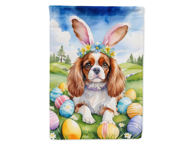 Caroline's Treasures DAC4983GF Cavalier Spaniel Easter Egg Hunt Garden Flag Mailbox Flag Decorative Yard Flag Banner Outside Patio Artwork Yard...