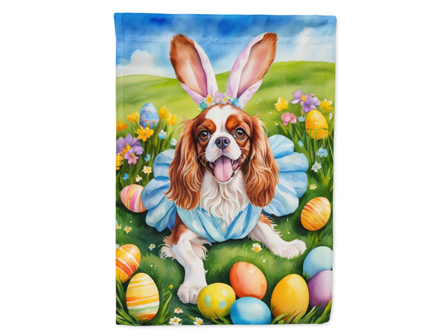 Caroline's Treasures DAC4984GF Cavalier Spaniel Easter Egg Hunt Garden Flag Mailbox Flag Decorative Yard Flag Banner Outside Patio Artwork Yard...
