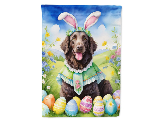 Caroline's Treasures DAC5004GF Curly-Coated Retriever Easter Egg Hunt Garden Flag Mailbox Flag Decorative Yard Flag Banner Outside Patio Artwork...