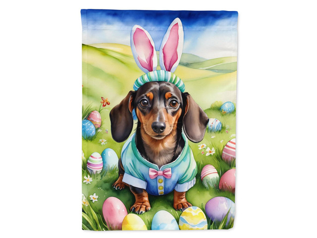 Caroline's Treasures DAC5009GF Dachshund Easter Egg Hunt Garden Flag Mailbox Flag Decorative Yard Flag Banner Outside Patio Artwork Yard Flower...