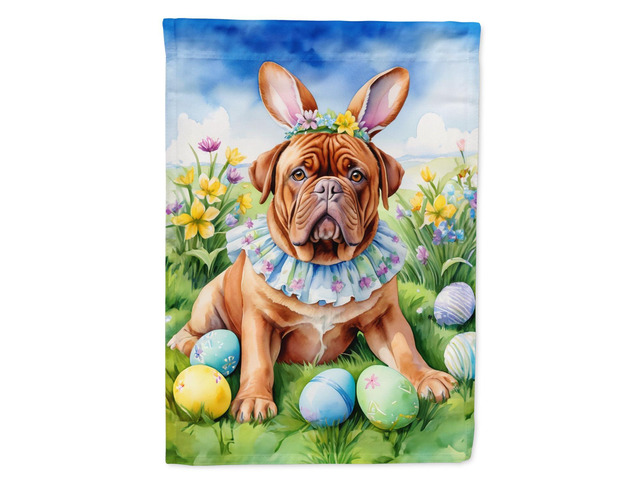 Caroline's Treasures DAC5016GF Dogue de Bordeaux Easter Egg Hunt Garden Flag Mailbox Flag Decorative Yard Flag Banner Outside Patio Artwork Yard...