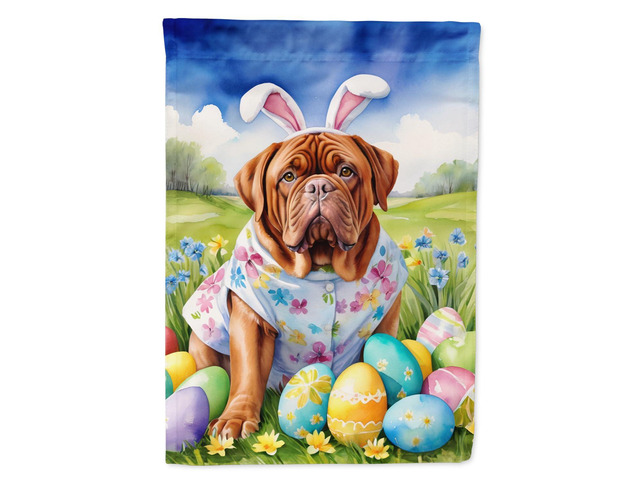 Caroline's Treasures DAC5018GF Dogue de Bordeaux Easter Egg Hunt Garden Flag Mailbox Flag Decorative Yard Flag Banner Outside Patio Artwork Yard...