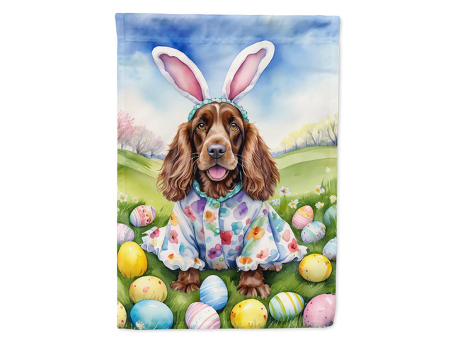 Caroline's Treasures DAC5023GF English Cocker Spaniel Easter Egg Hunt Garden Flag Mailbox Flag Decorative Yard Flag Banner Outside Patio Artwork...