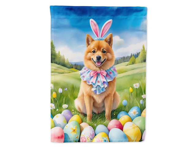 Caroline's Treasures DAC5033GF Finnish Spitz Easter Egg Hunt Garden Flag Mailbox Flag Decorative Yard Flag Banner Outside Patio Artwork Yard Flower...