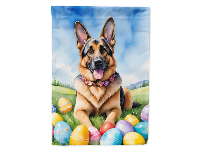 Caroline's Treasures DAC5045GF German Shepherd Easter Egg Hunt Garden Flag Mailbox Flag Decorative Yard Flag Banner Outside Patio Artwork Yard...