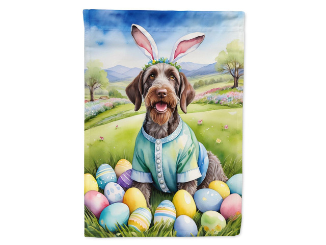 Caroline's Treasures DAC5050GF German Wirehaired Pointer Easter Egg Hunt Garden Flag Mailbox Flag Decorative Yard Flag Banner Outside Patio Artwork...