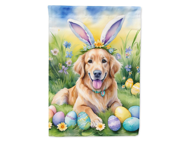 Caroline's Treasures DAC5054GF Golden Retriever Easter Egg Hunt Garden Flag Mailbox Flag Decorative Yard Flag Banner Outside Patio Artwork Yard...