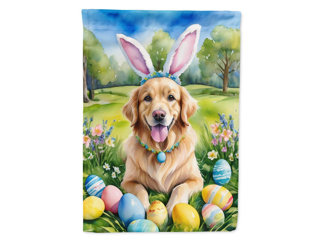Caroline's Treasures DAC5055GF Golden Retriever Easter Egg Hunt Garden Flag Mailbox Flag Decorative Yard Flag Banner Outside Patio Artwork Yard...