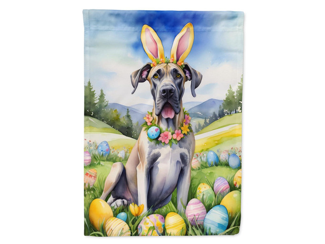 Caroline's Treasures DAC5061GF Great Dane Easter Egg Hunt Garden Flag Mailbox Flag Decorative Yard Flag Banner Outside Patio Artwork Yard Flower...